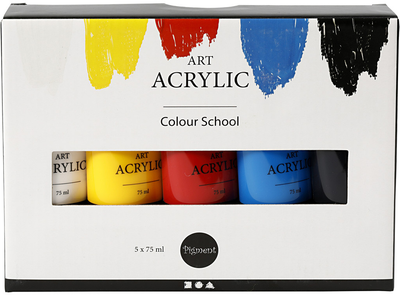 Набір акрилових фарб Creativ Company Pigment Art Acrylic 5 х 75 мл (5712854406024)