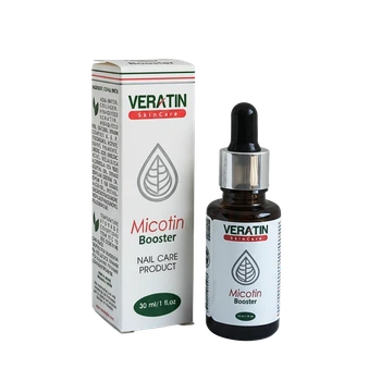 Капли для ногтей противогрибковые, восстанавливающие Micotin Booster (Микотин Бустер), Flosvita, Veratin Skin Care, 30 мл. флакон