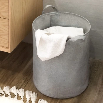 Кошик для зберігання текстильний MBM HOME TH-01 GRAY сірий