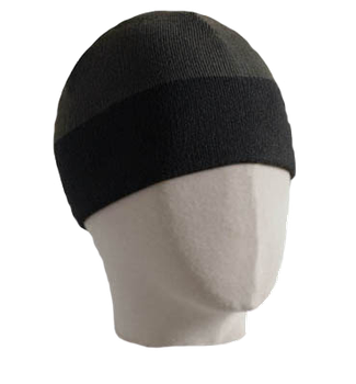 Шапка мужская из тонкой пряжи DELICATE One Size (56-60) Тёмно-Серый / Черный