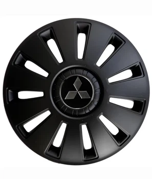 Колпак колесный Mitsubishi R15 черный Kenguru REX 4шт