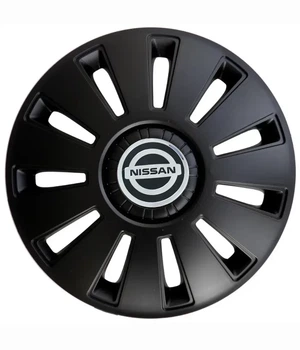 Ковпак колісний Nissan R16 чорний Kenguru REX 4 шт