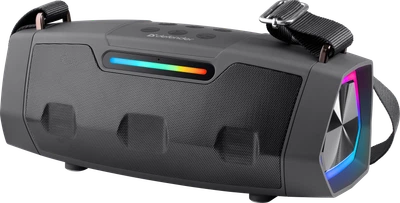 Przenośny głośnik Defender Beatbox 25 25W Led TWS Bluetooth Black (4745090826807)