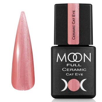 Гель-лак Moon Full Ceramic Cat Eye gel №SC534 Малиновая роса с шиммером 8 мл