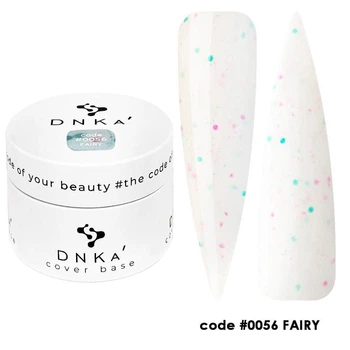 База DNKa' камуфлююча з поталлю в банці Cover Base Rubber French №0056 Fairy 30 мл