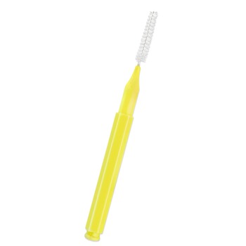 Baby brush для бровей и ресниц, желтый 0,8 мм, 1 шт