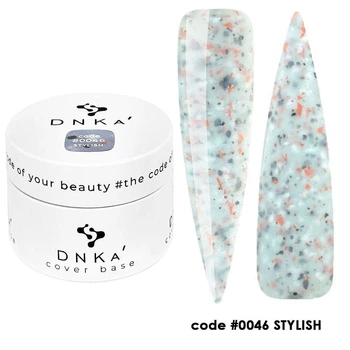 База DNKa' камуфлююча з поталлю в банці Cover Base Rubber French №0046 Stylish 30 мл