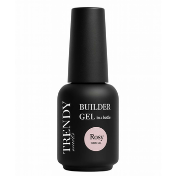 Гель Trendy Nails Builder gel/Hard gel Rosy Hema TPO Free 15 мл
