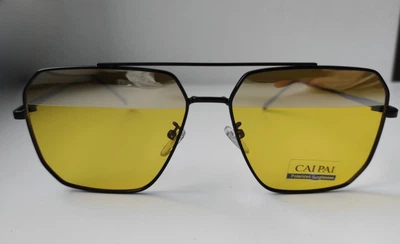 Водительские очки CAI PAI с поляризацией, жёлтые линзы, антибликовые, UV400
