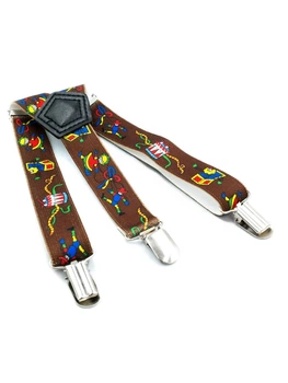 Подтяжки детские Weatro Коричневые det-pd-044