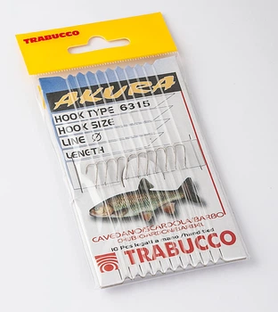 Гачки з повідцем Trabucco CAV/BARB 10 шт. 18*0.12
