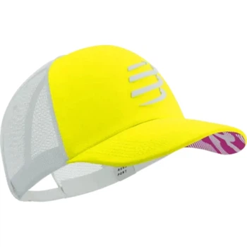 Кепка бейсболка Compressport Trucker Cap Safe yellow/white Uni (100014103)