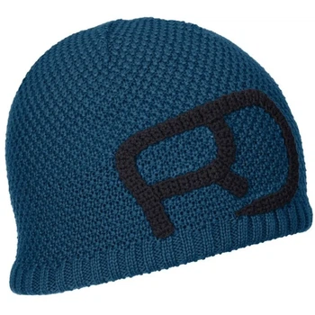 Шапка зимняя бени мужская зимняя бини Ortovox Rock'n'Wool Beanie Mns Petrol blue M (100065432)