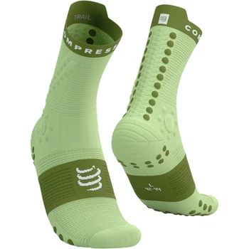 Носки компрессионные высокие Compressport Pro Racing Socks V4.0 Trail Shadow lime/woodbine XL (100080775)