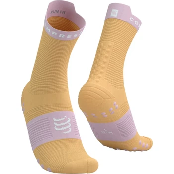 Носки компрессионные высокие Compressport Pro Racing Socks V4.0 Run High Buff orange/roseate M (100077545)