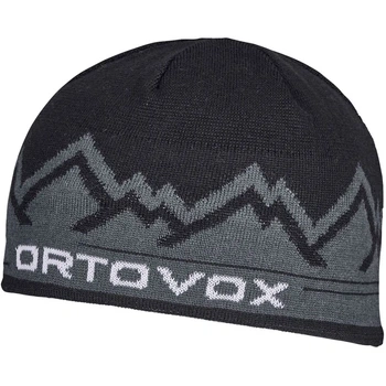 Шапка зимняя бени мужская зимняя бини Ortovox Peak Beanie Black Raven Uni (100066067)