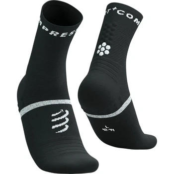 Носки спортивные с защитой от антибактериальных натираний Compressport Pro Marathon Socks V2.0 Black/white L (100075558)