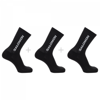 Шкарпетки (3 пари) Salomon EVERYDAY CREW 3-PACK 39/41 чорний sC20861