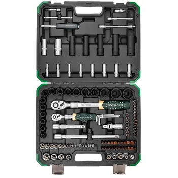 Набор инструментов 108+6пр. 1/4", 1/2" (6гр.) Rockforce RF-41082+6L