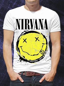 Футболка чоловіча Nirvana Logo PG00005 goodreclama M Білий