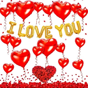 Набір повітряних куль I LOVE YOU для декору та фотозони Podarkus DK046