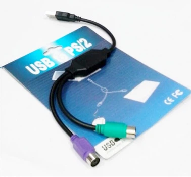Перехідник USB AM/2*PS2, 20 см, Black OEM Q25