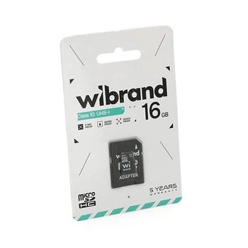 Карта памяти Wibrand microSDHC Class 10 UHS-I, 16GB