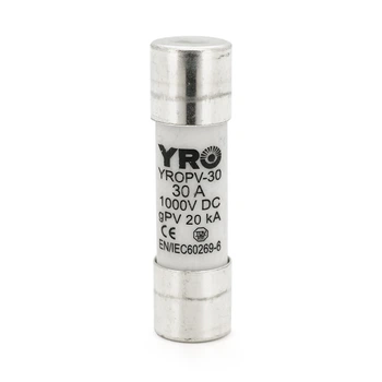 Плавкий предохранитель YROPV-30, 30A, 1000Vdc, 10×38mm, постоянное напряжение, 10 штук в упаковке, цена за 1
