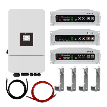 Комплект автономного енергопостачання Deye SUN-12K-SG05LP3-EU 12kW + Pytes V5 15.36kWh White