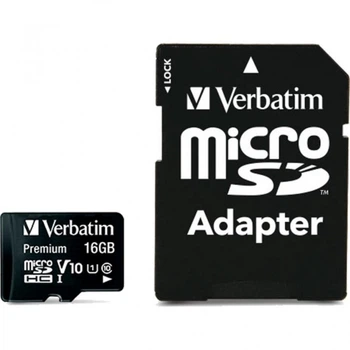 Карта пам'яті Verbatim 16GB microSDHC class 10 (MDAVR-10/G) (17030)