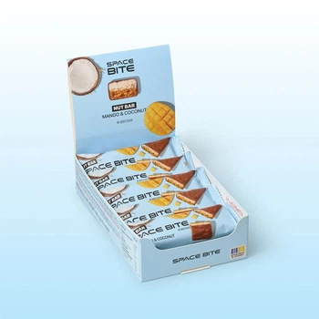 Блок батончиков Spacefood Space Bite Nut Bar, 10*40 грамм - Кокос-манго