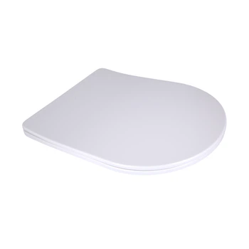 Qtap Сиденье для унитаза напольного (Vlasta) 560×363×30 мм, White, с микролифтом, Slim Duroplast, Quick Release QT28228300W3