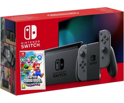Nintendo Switch Gray (Upgraded version) + Игра Super Mario Bros Wonder (русская версия)