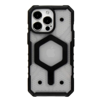 Чохол TPU+PC ArmorHex Magnetic Case для iPhone 13 Pro Max Transparent Black