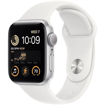 Смарт-годинник Apple Watch SE GPS Gen.2, 40mm, Silver, White Sport Band (Grade C) - Б/В