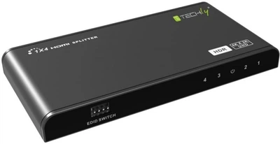 Przełącznik wideo Techly HDMI 2.0 4K@60Hz 1x4 Active HDR EDID (8051128104844)