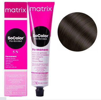Крем-краска Matrix SoColor Pre-Bonded Cream Permanent №5N Светлый шатен 90 мл