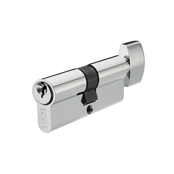 Циліндр LINDE A5Е 30x30Т ключ-вороток 60 мм полірований хром (A5E30/30T CP)