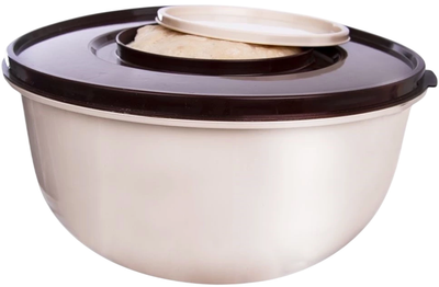 Miska do miksowania Orion z pokrywką Kremowa 27 cm 5 l (8590474906707)