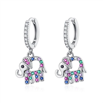 Сережки срібло 925 Слонік удачі Original стиль Pandora 8322
