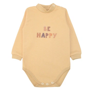 Боди детский начес Арлекин Be Happy 6237-042 60 98 см Бежевый