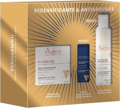 Набір для догляду за обличчям Avene DermAbsolu Денний крем 50 мл + Нічний крем 10 мл + Міцелярна вода 100 мл (3282779428286)