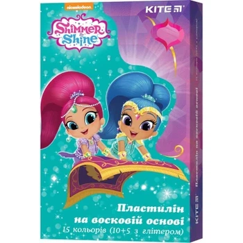 Пластилін восковий 15коль 225гр SH картон уп KITE