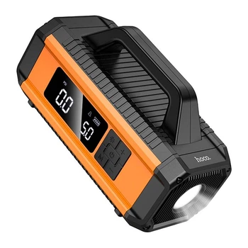 Пусковой прибор для аккумулятора автомобиля+ насос HOCO QS4, Power Bank 10000mAh, 2xUSB+ Type-C, корпус
