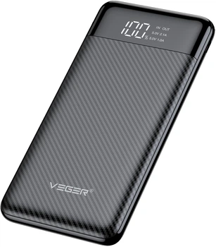 УМБ Veger L11 10000 mAh 2хUSB-А Black (W1087.black)