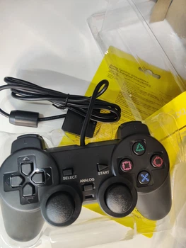 Джойстик PS2 проводной (желтый блистер)