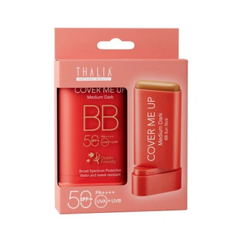 Солнцезащитный ВВ крем стик Thalia для лица с SPF 50 Medium Dark, 20 мл