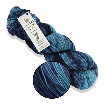 Gazzal Happy Feet, №3256 - шкарпеткова пряжа Хеппі Фіт, 100 г/330 м, 75% вовна мериноса/25% поліамід, для шкарпеток, шапок і светрів