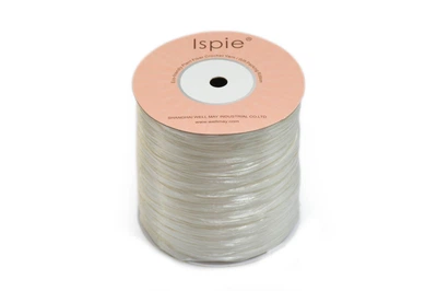 Пряжа Ispie Raffia, Перлинно-білий/ Pearlized white: 120 г 250 м. Нитка для в'язання, 100% целюлоза, Іспі Рафія