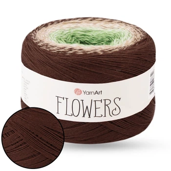 YarnArt Flowers, №272, секционное окрашивание, 55% хлопок / 45% полиакрил, 250 г (1000 м), пряжа для вязания, демисезонная, Ярнарт Фловерс
